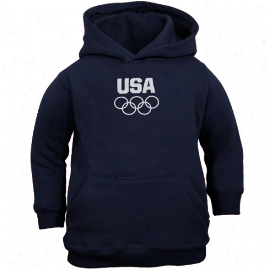 Usa Olympics Infant Ships Blue Team Usa Prikary Logo Pullover Hoodie