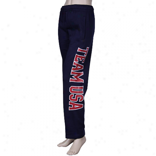 Usa Olympics Ladies Navy Blue Sweatpants