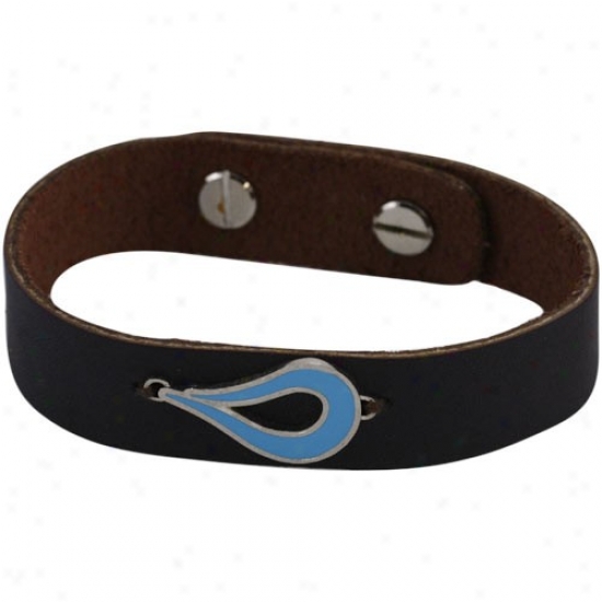 Usa Swimming Make A Splash Brown Leather Bracelet