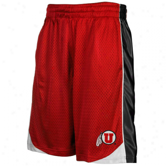 Utah Utes Crimson Vector Workout Shorts