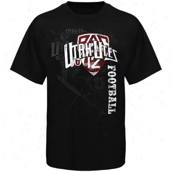 Utahh Utes Football Fan T-shirt - Black