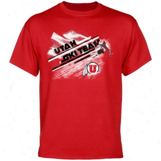 Utah Utes Ski Team T-shirt - Red