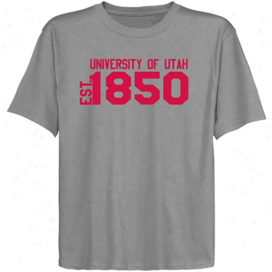 Utah Utes Youth Ash Est. Date T-shirt