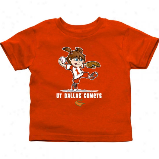 Utd Comets Infant Girls Softball T-shirt - Orange