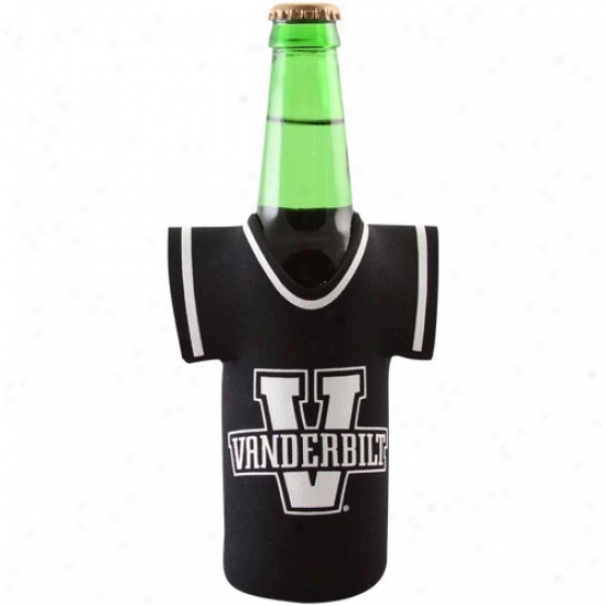 Vanderbilt Commodores Black Jersey 12oz. Bottle Coolie