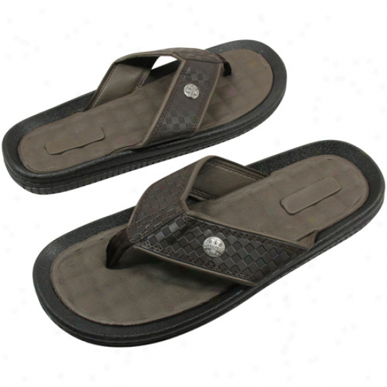 Vanderbilt Commodores Brown Weave Flip Flop Sandals