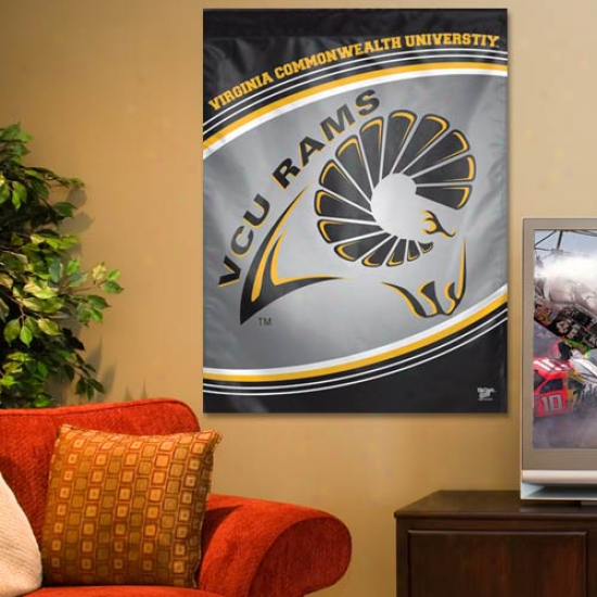 Vcu Rams 27'' X 37'' Vertical Bsnner Banner