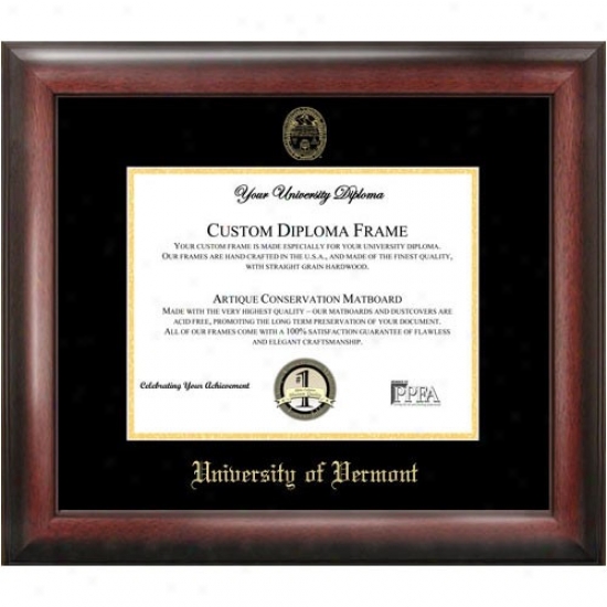 Vermont Catamounts Gold Embossed Diploma Frame