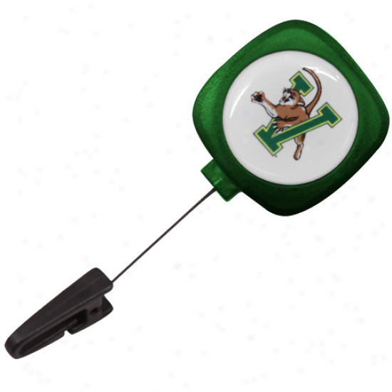 Vermont Catamounts Green Id Badgee Reel