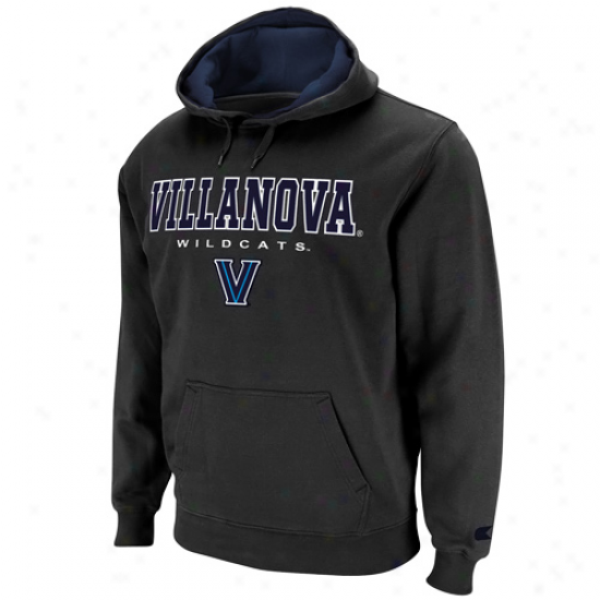 Villanova Wildcats Charcoal Automatic Pullover Hoodie Sweatshirt