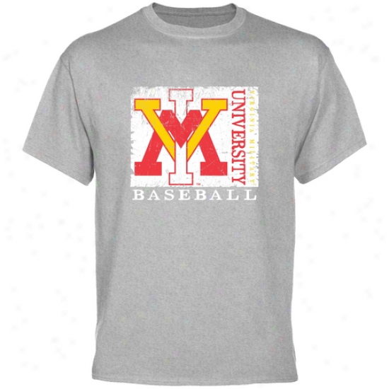 Virginia Military Institute Keyedta Ash Sport Stamp T-shirt