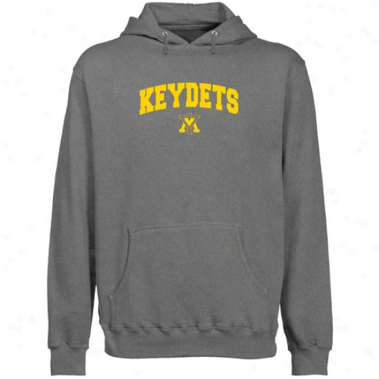 Virginia Military Institute Keydets Gunmetal Mascot Arch Lightweight Pullover Hoody