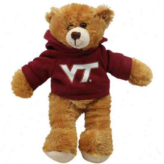 Virginia Trch Hokies 8'' Plush Hoodie Bear -