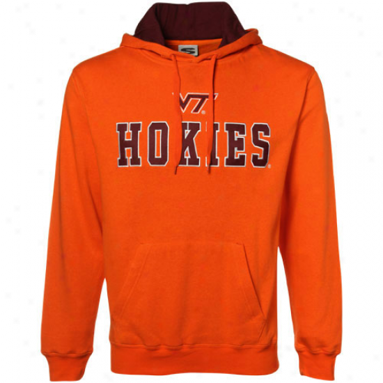 Virginia Tech Hokies Orange Classic Twill Hoody Sweatshirt-