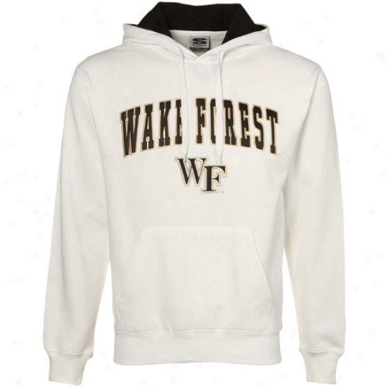 Wake Forest Spirit Deacons Wite Classic Twill Hoody Sweatshirt