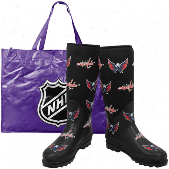 Washington Capitals Ladies Black Enthusiast Boots