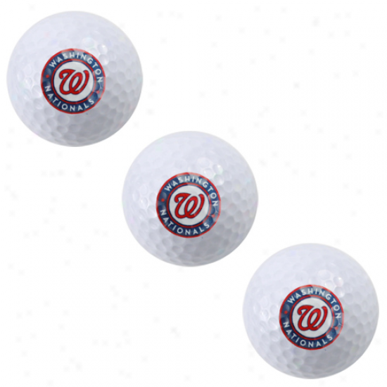 Washington Nationals 3-pack Golf Ball Sleeve