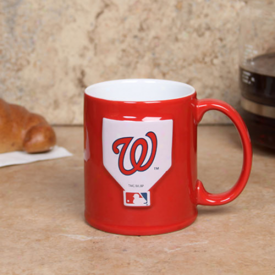 Washington Nationals Red 11oz. Ceramic Sculpted Mug