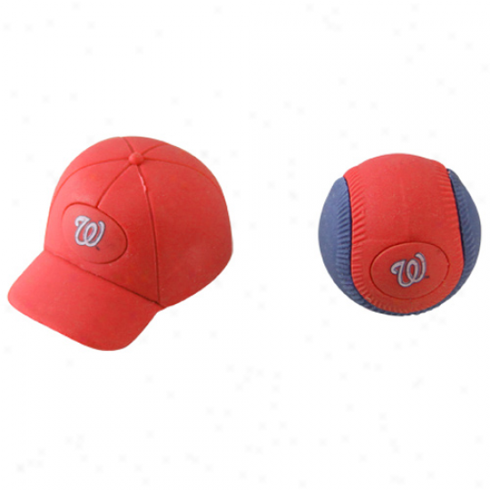 Washington Nationals Separating Ball & Cap Erasers