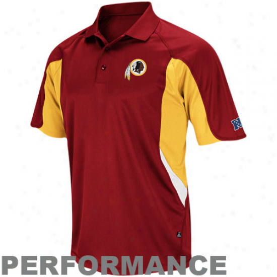 Washington Redskins Burgundy Opportunity Classic Iv Composition Polo