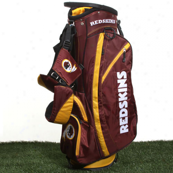 Washington Redskins Burgundy-gold Fairway Stand Golf Bag