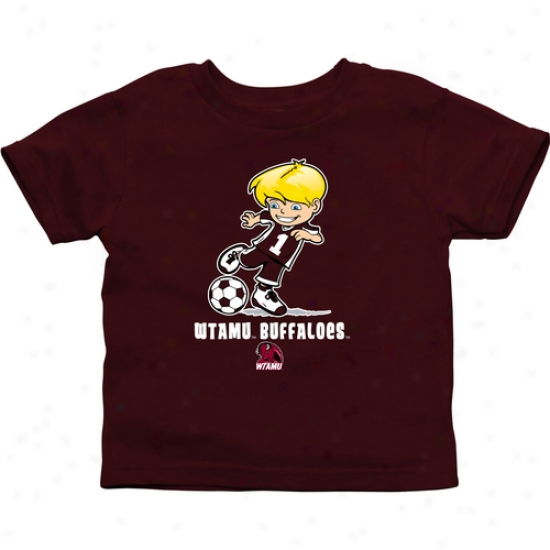 West Texas A&m Buffaloes Infant Boys Soccer T-shirt - Maroon