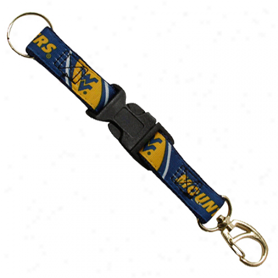 West Virginia Mountaibeers 2-piece Detachable Swivel Keychain