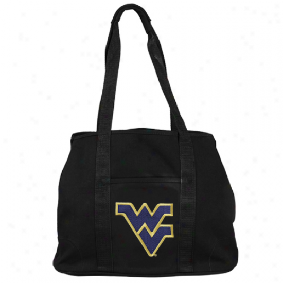 Wesy Virginia Mountaineers Ladies Black Domestic Tote Bag