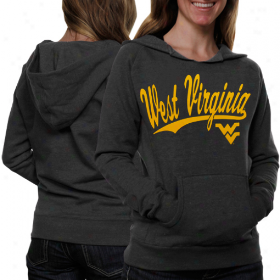 West Virginia Mountaineers Ladies Script One Hopdie - Black