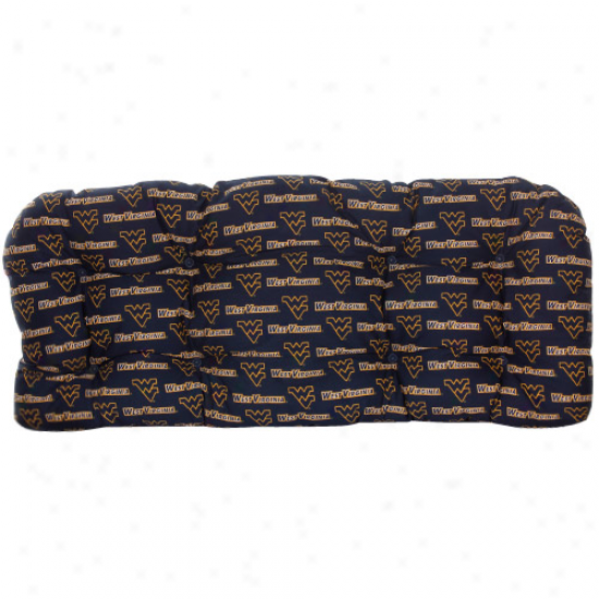 West Virginia Mountaineers Outdoor Loveseat Cushion