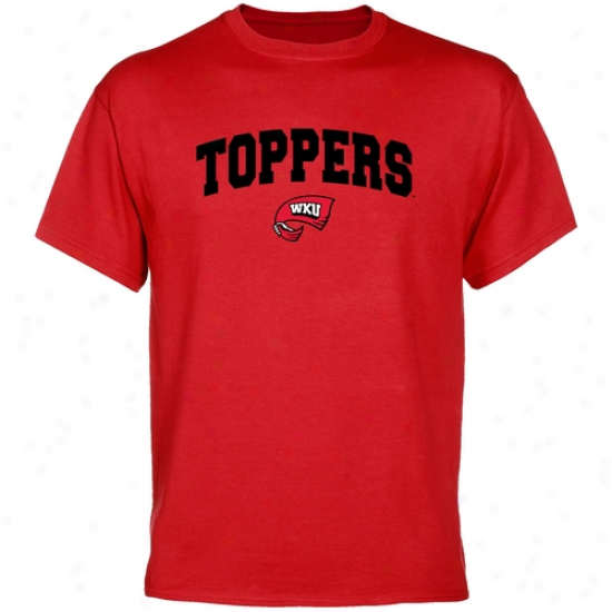 Western Kentucky Hil1toppers Red Logo Arch T-shirt