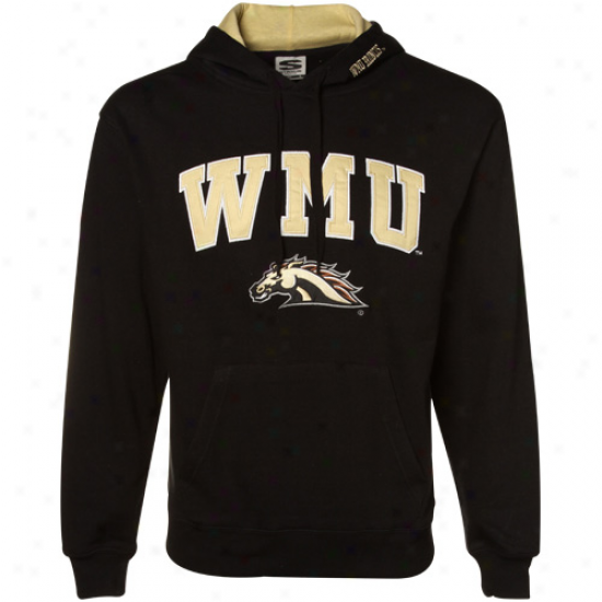 Western Michigan Broncos Black Classic Twill Hoody Sweatshirt