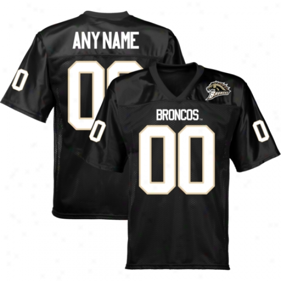 Western Michigan Broncos Personalized Fashion Football Jersey - Black