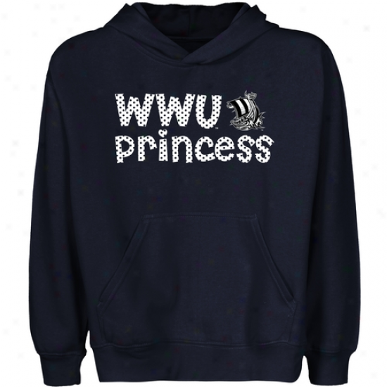 Westerly Washington Viikings Youth Princess Pullover Hoodie - Ships Blue