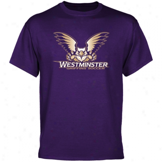 Westminster Griffins Purple Westminster Soccer T-shirt