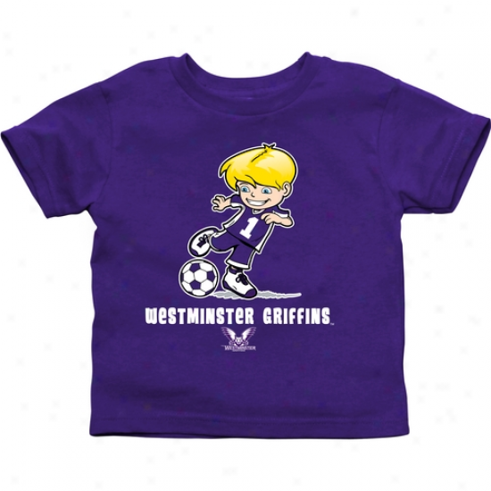 Westminster Griffins Toddler Boys Soccer T-shirt - Purple