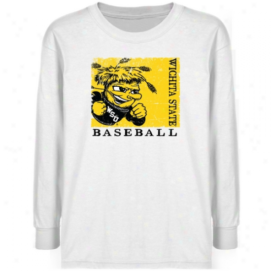 Wichita State Shockers Youth White Sport Stamp T-shirt