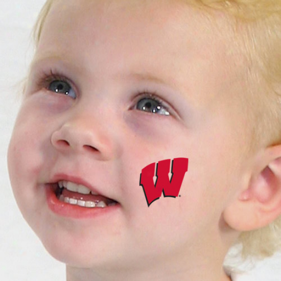 Wisconsin Badgers 4-pack Temporary Tattoos-