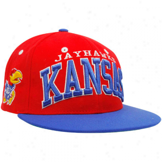 Zephyr Kansas Jayhawks Crimson-royal Blue Superstar Snapback Adjustable Hat