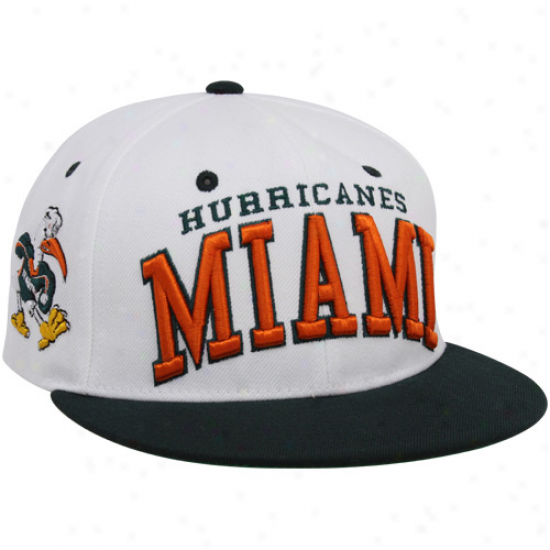 Zephyr Miami Hurricanes White-green Superstar Snapback Hat