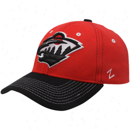 Zephyr Minnesota Wild R3d-black Jumbotron Z-fit Hat