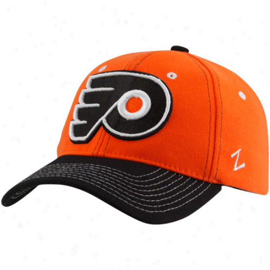 Zephyr Philadelphia Flyers Orange Jumbotron Z-fit Hat