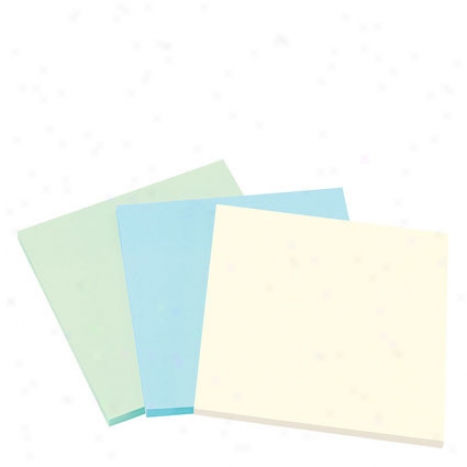 3x3 Lay Flat Sticky Notes 3-pk, 45 Sheets/pad By Avery - Of various sorts Pastel Colors