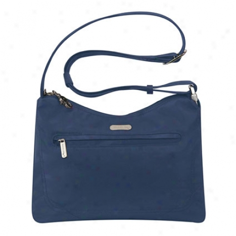 Anti-theft Hobo Bag -  Navy Nylon