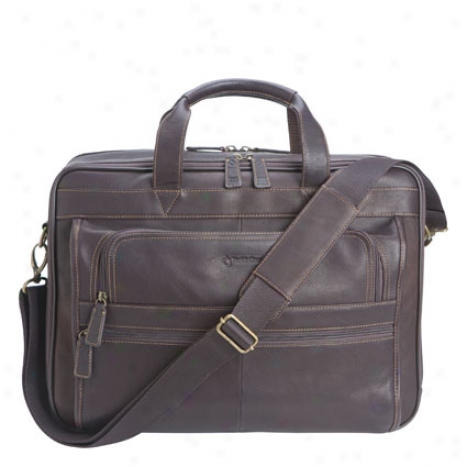 Breckenridge Triple-gusset Laptop Bag - Brown