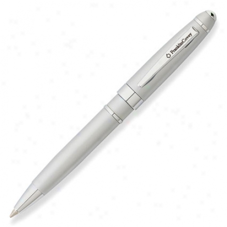 Bristol Mini Journal Balipoint Pen By Franklincovey - Satin/chrome