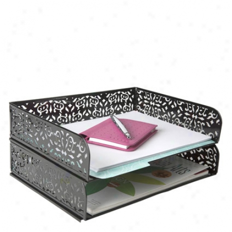 Brocade Letter Tray By Design Ideas - Dismal