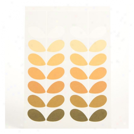 Brown Stem Notepad By Orla Kiely -  Brown Leaf