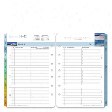 Classic Leadership Ring-bound Weekly Planner Refill - Jan 2012 - Dec 2012