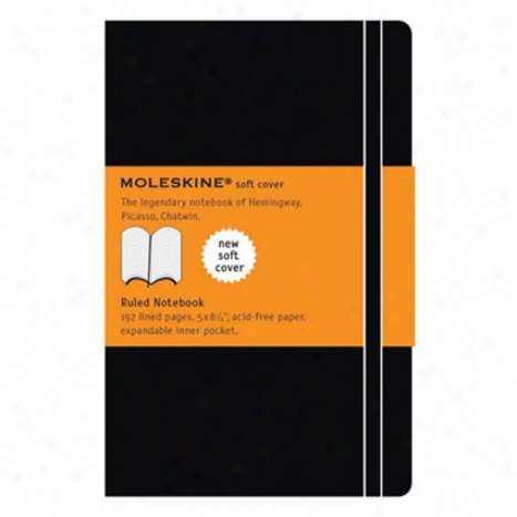 Classic Soft Notebook Ruled Lg By Moleskine - Black